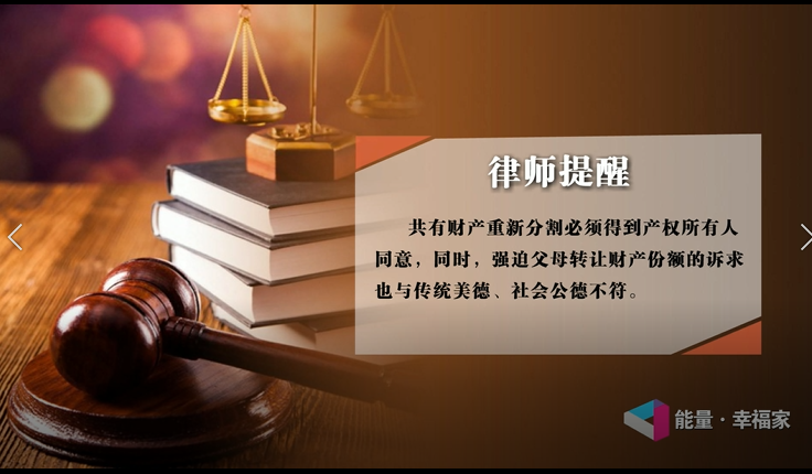 家庭共有房屋，儿子却欲占有父母比例